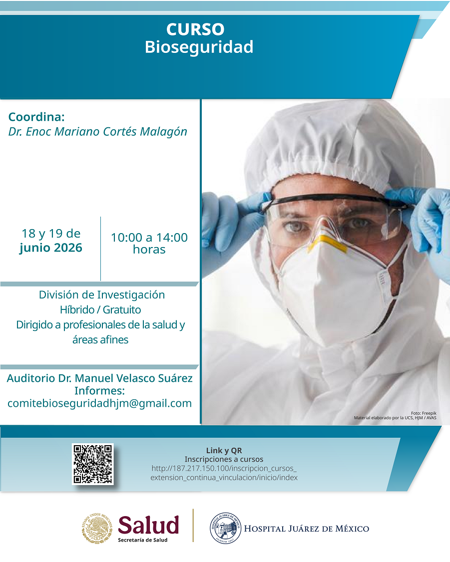 Banner completo del curso Bioseguridad
