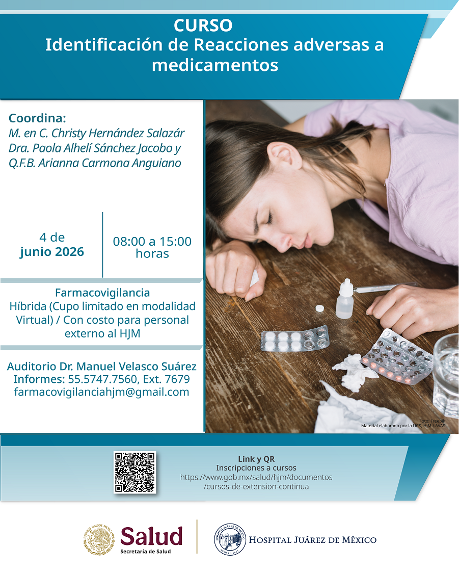 Banner completo del curso Identificación de Reacciones adversas a medicamentos