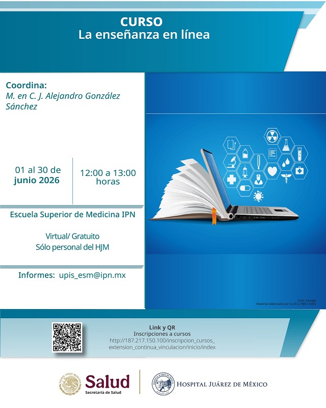 Banner completo del curso La enseñanza en línea